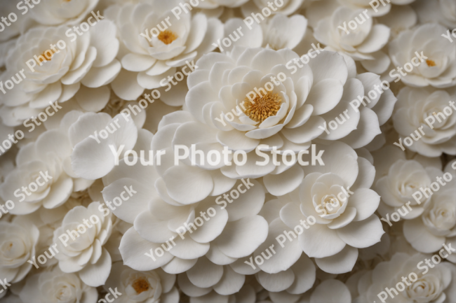 Stock Photo of White flowers decoration zen mode relaxing
