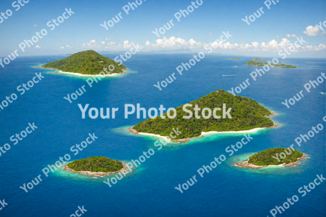 Stock Photo of Tropical islands on the blue ocean