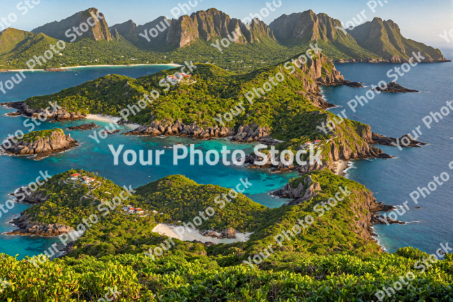 Stock Photo of Tropical islands around the ocean