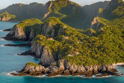 Stock Photo of Islands cliff ocean tropical paradaise