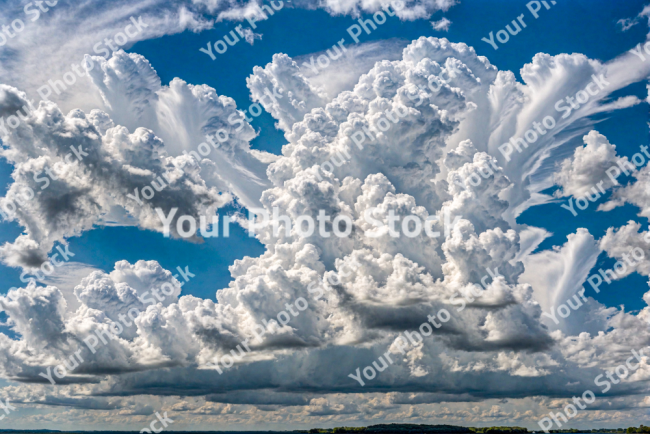 Stock Photo of Clouds so big on the sky good weather