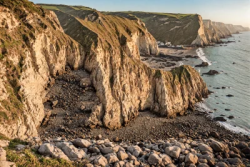 Ocean coast beach cliff landscape