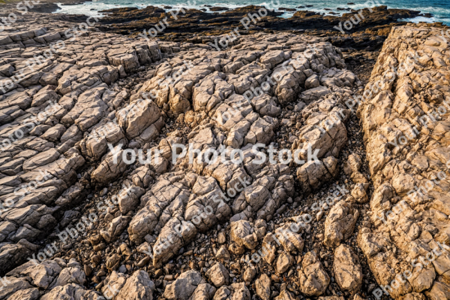 Stock Photo of Rocks in the coast sea ocean ground