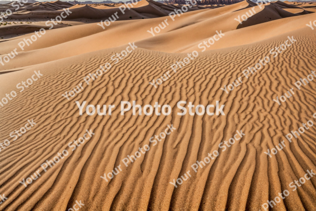 Stock Photo of Desert dunes dry landscape dunes