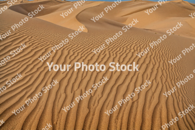 Stock Photo of Dunes in the desert landscape dry