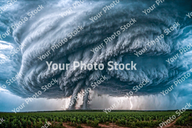 Stock Photo of Weather storm big twister nature f5