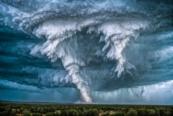 Stock Photo of Storm weather on the sky twister