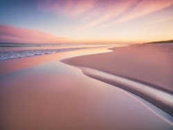 Stock Photo of Relaxing beach sky calm zen sand landscape