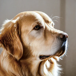 Stock Photo of Golden retriever dog gold animal pet