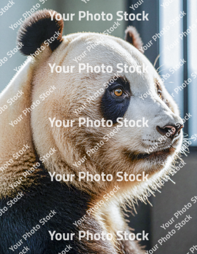 Stock Photo of Panda animal photo white and black nature