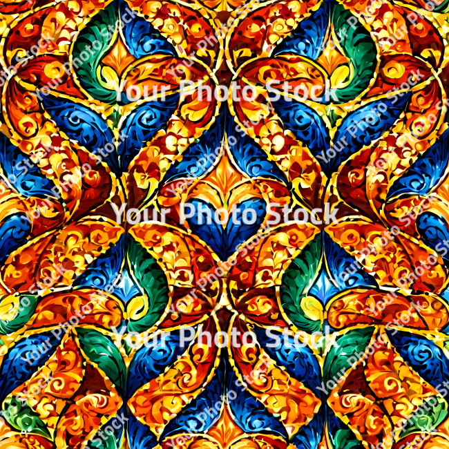 Stock Photo of Psychedelic colorful pattern no seamless abstract shape