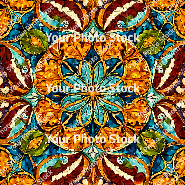 Stock Photo of Psychedelic colorful pattern no seamless abstract shape