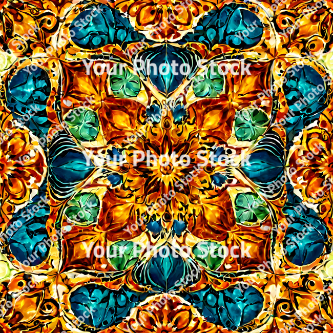 Stock Photo of Psychedelic colorful pattern no seamless abstract shape