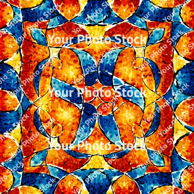 Stock Photo of Psychedelic colorful pattern no seamless abstract shape