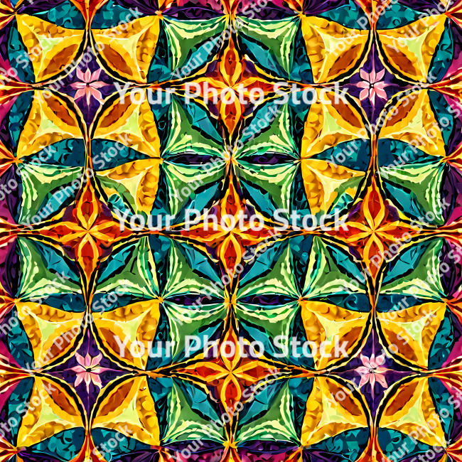 Stock Photo of Psychedelic colorful pattern no seamless abstract shape