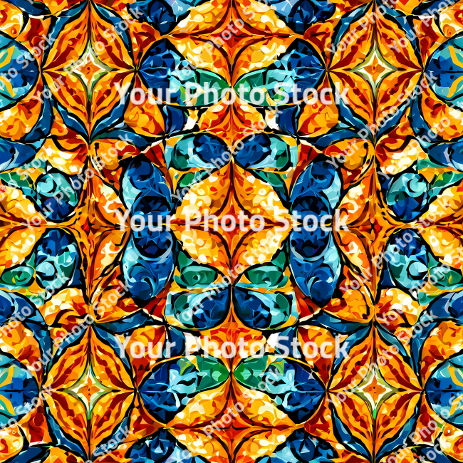 Stock Photo of Psychedelic colorful pattern no seamless abstract shape