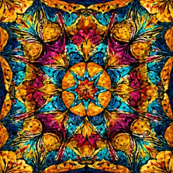 Psychedelic colorful pattern no seamless abstract shape