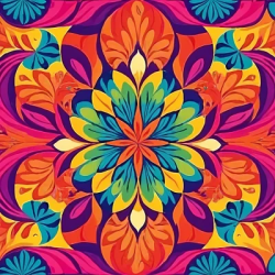 Stock Photo of Psychedelic colorful pattern no seamless abstract shape