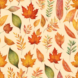 Stock Photo of Leaves colorful pattern no seamless autum background decoration