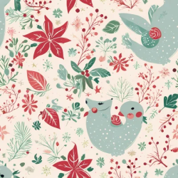 Stock Photo of Christmas pattern design seamless tiling decoration paper illustration
