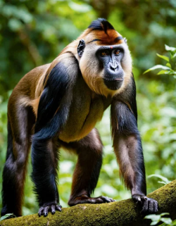 Stock Photo of Monkey chimpanzee in the nature looking the camera