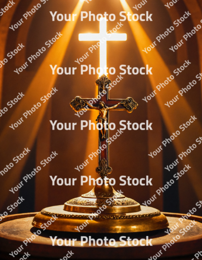 Stock Photo of Cross Jesus religion illustration 3d