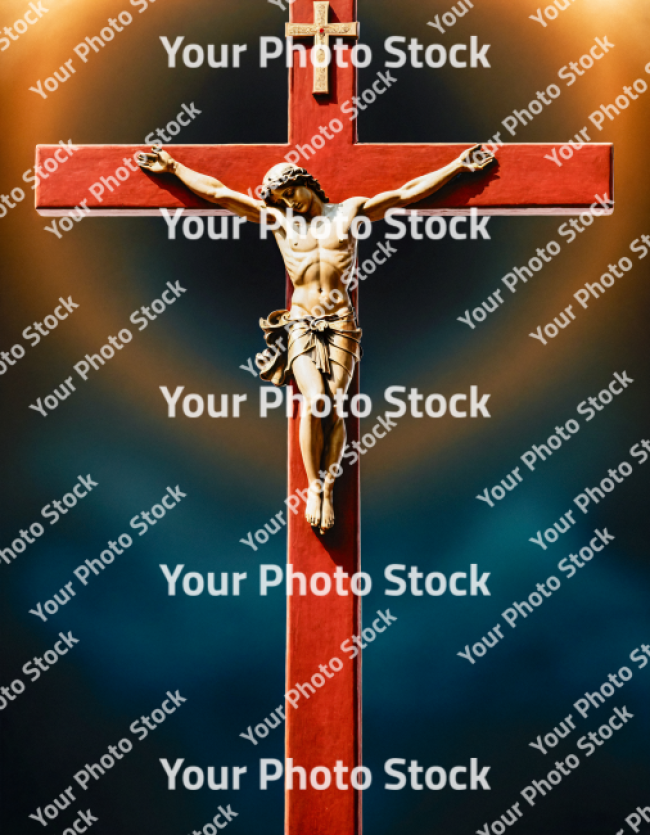 Stock Photo of Cross Jesus religion illustration 3d