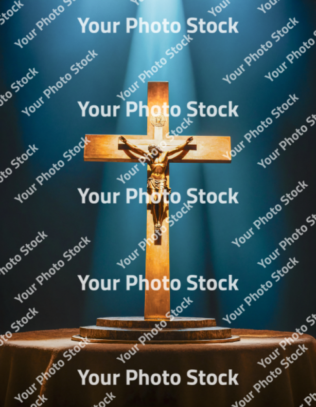 Stock Photo of Cross Jesus religion illustration 3d