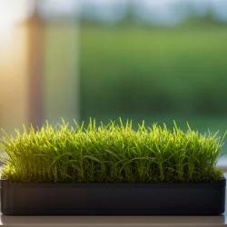 Stock Photo of Grass in the bucket decoration green nature