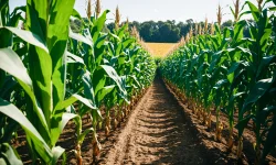 Corn plantation agriculture food vegetables