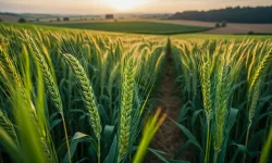Stock Photo of Wheat plantation agriculture food vegetables
