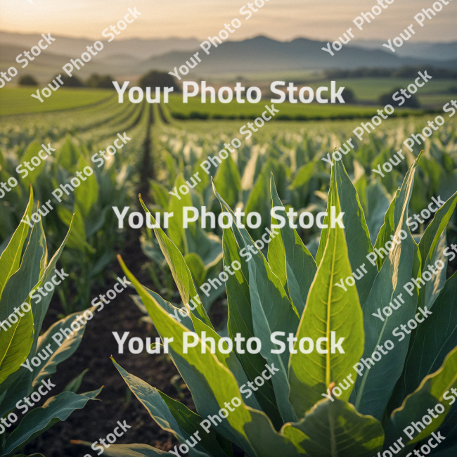 Stock Photo of Plantation agriculture food vegetables