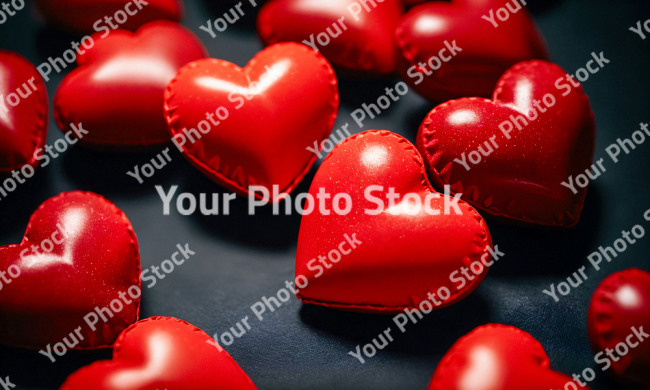 Stock Photo of Hearths small fabric object romantic valentine day love