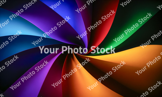 Stock Photo of Fabric colorful design wallpaper multicolor spiral