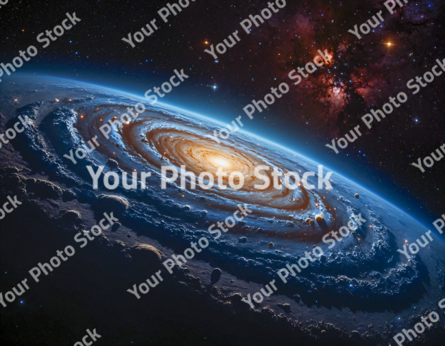Stock Photo of Galaxy universe big deep space