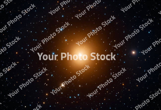 Stock Photo of Planet universe space with satellite