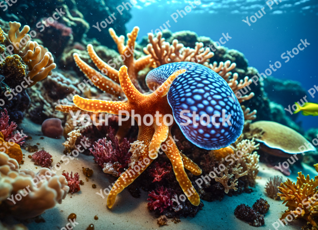 Stock Photo of Underwater sea life macro