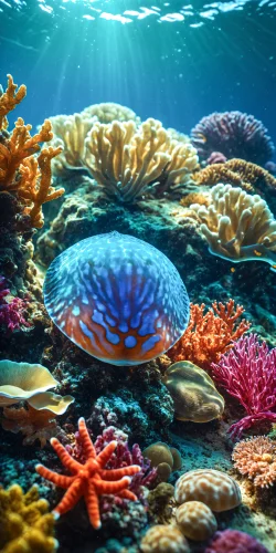 Stock Photo of Underwater sea life macro