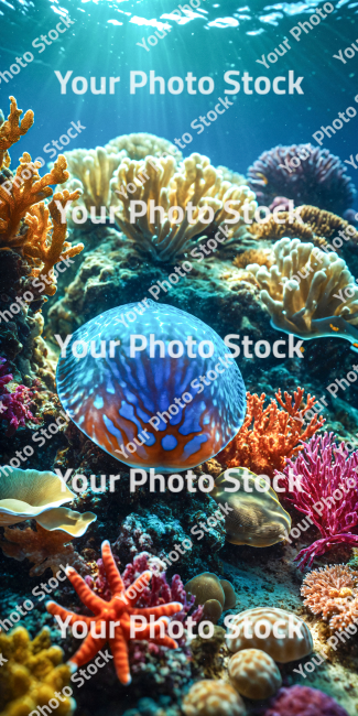 Stock Photo of Underwater sea life macro