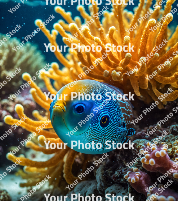 Stock Photo of Fish Underwater sea life macro