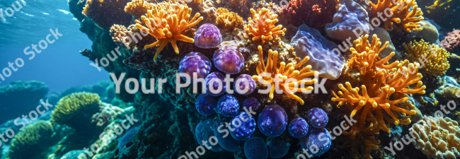 Stock Photo of Sea underwater sea life macro