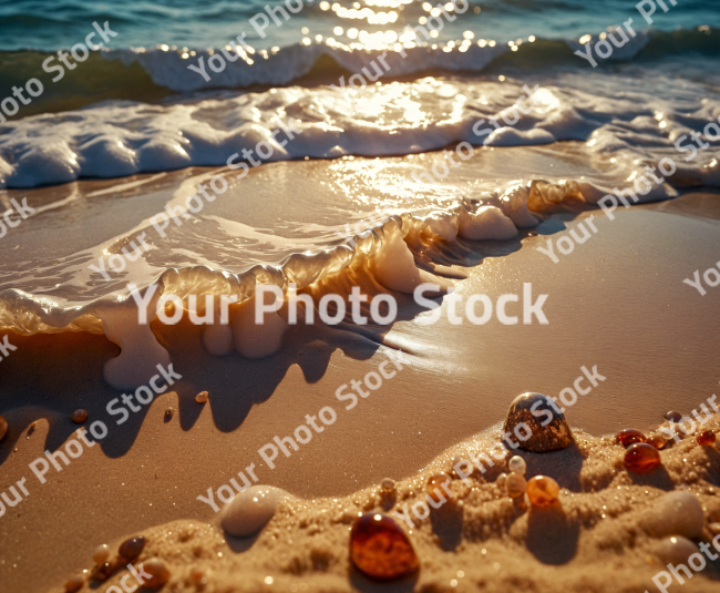 Stock Photo of Sand in teh beach beatiful design