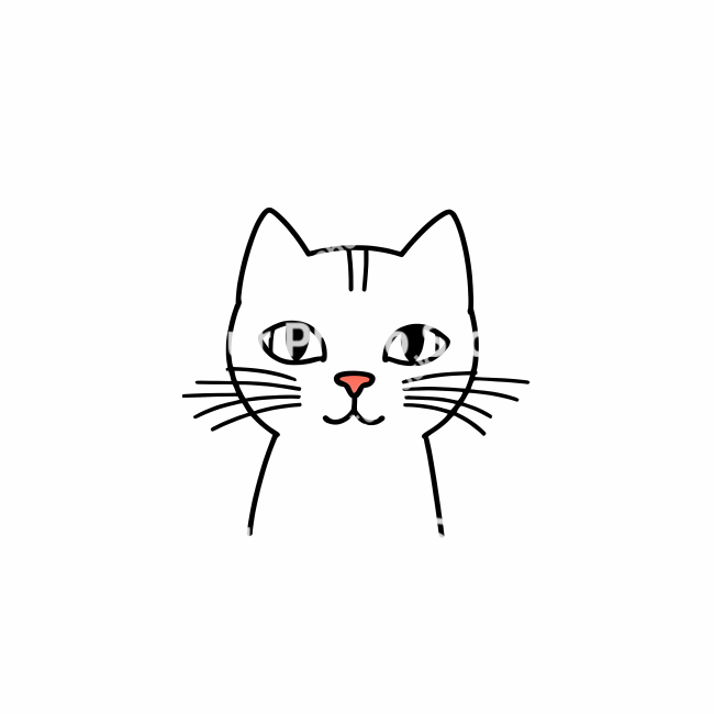 Stock Photo of Cat doodle draw illustration icon symbol line art sticker