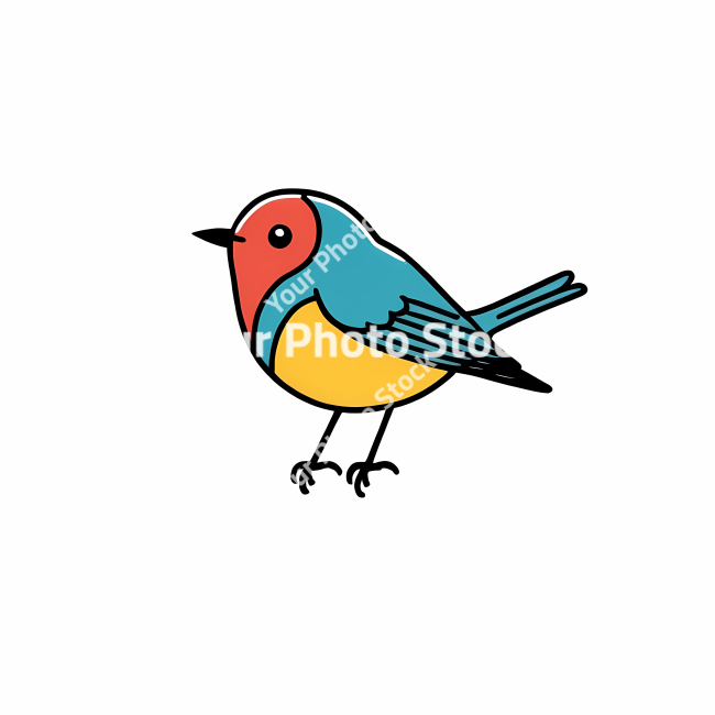 Stock Photo of Bird illustration doodle draw illustration icon symbol line art sticker