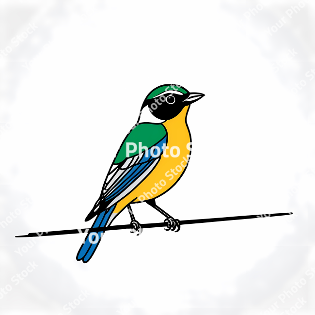 Stock Photo of Bird illustration doodle draw illustration icon symbol line art sticker