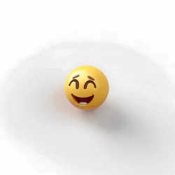 Stock Photo of Emoji 3d design face yellow