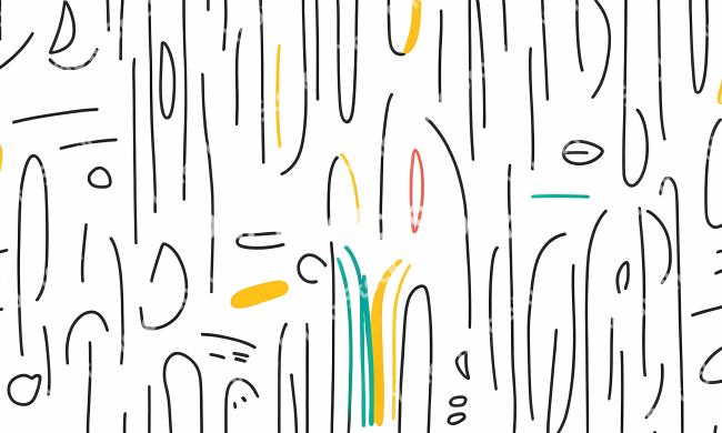 Stock Photo of Doodle background illustration design colorful lines art