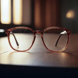 Stock Photo of Glasses over the table object lenses