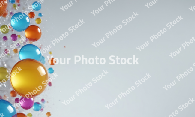 Stock Photo of Bubbles background wallpaper colorful