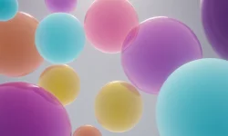 Stock Photo of Bubbles background wallpaper colorful
